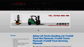 What Abbeylifttrucks.co.uk website looked like in 2020 (4 years ago)
