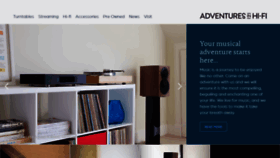What Adventuresinhifi.com website looked like in 2020 (4 years ago)