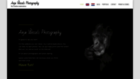 What Anjawessels.photography website looked like in 2020 (4 years ago)