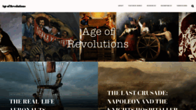 What Ageofrevolutions.com website looked like in 2020 (4 years ago)