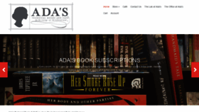 What Adasbooks.com website looked like in 2020 (4 years ago)