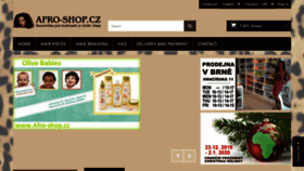 What Afro-shop.cz website looked like in 2020 (4 years ago)