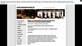 What Andrzejsapkowski.pl website looked like in 2020 (4 years ago)