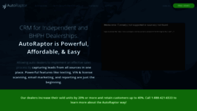 What Autoraptor.com website looked like in 2020 (4 years ago)