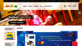 What Artom.lt website looked like in 2020 (4 years ago)