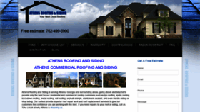 What Athensroofingandsiding.com website looked like in 2020 (4 years ago)