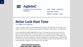 What Agilesoc.com website looked like in 2020 (4 years ago)