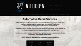 What Apcautospa.com website looked like in 2020 (4 years ago)