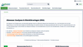What Abwasser-analysezentrum.de website looked like in 2020 (4 years ago)