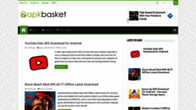 What Apkbasket.net website looked like in 2020 (4 years ago)
