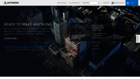 What Autodesk.ae website looked like in 2020 (4 years ago)