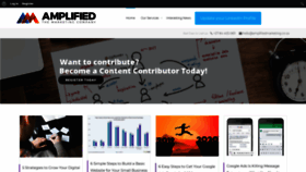 What Amplifiedmarketing.co.za website looked like in 2020 (4 years ago)