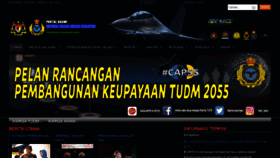 What Airforce.mil.my website looked like in 2020 (4 years ago)