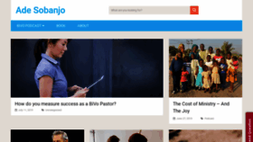 What Adesobanjo.com website looked like in 2020 (4 years ago)