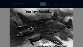 What Airforcesflyersclub.net website looked like in 2020 (4 years ago)
