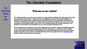 What Aberdalefoundation.org website looked like in 2020 (4 years ago)