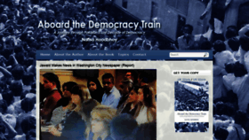 What Aboardthedemocracytrain.com website looked like in 2020 (4 years ago)