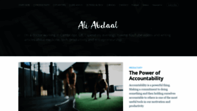 What Aliabdaal.com website looked like in 2020 (4 years ago)
