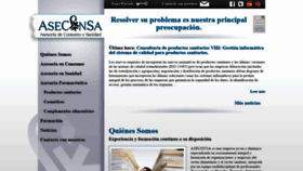 What Aseconsa.es website looked like in 2020 (4 years ago)