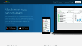 What App.fahrschulcard.de website looked like in 2020 (4 years ago)
