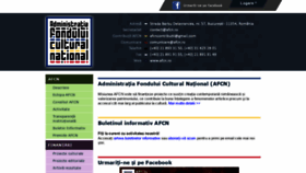 What Afcn.ro website looked like in 2020 (4 years ago)