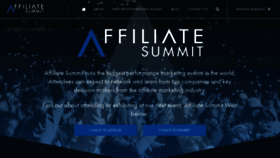What Affiliatesummit.com website looked like in 2020 (4 years ago)