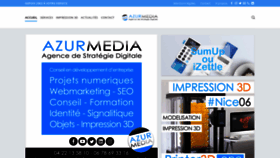 What Azurmedia.fr website looked like in 2020 (4 years ago)