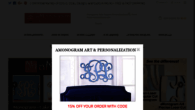 What Authenticmonogram.com website looked like in 2020 (4 years ago)