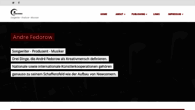 What Andrefedorow.com website looked like in 2020 (4 years ago)