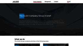 What Algo-group.at website looked like in 2020 (4 years ago)