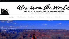 What Alexfromtheworld.com website looked like in 2020 (4 years ago)
