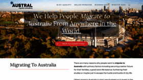 What Australmigrate.com website looked like in 2020 (4 years ago)