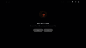 What Abirbhushan.com website looked like in 2020 (4 years ago)