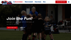 What Auskick.com.au website looked like in 2020 (4 years ago)