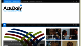 What Afriqueactudaily.com website looked like in 2020 (4 years ago)
