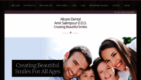 What Allcaredental4u.com website looked like in 2020 (4 years ago)