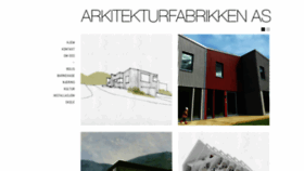 What Arkitekturfabrikken.no website looked like in 2020 (4 years ago)