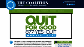 What Angelinacoalition.org website looked like in 2020 (4 years ago)
