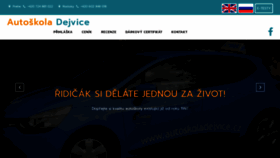 What Autoskoladejvice.cz website looked like in 2020 (4 years ago)
