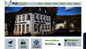 What Adler-apotheke.info website looked like in 2020 (4 years ago)