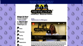 What Arfington.com website looked like in 2020 (4 years ago)