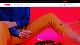 What Artist3.ee website looked like in 2020 (4 years ago)