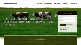 What Amishhollowfarm.com website looked like in 2020 (4 years ago)