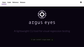 What Arguseyes.io website looked like in 2020 (4 years ago)