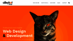 What Alleykatdesign.com website looked like in 2020 (4 years ago)