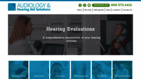 What Audioandhearing.com website looked like in 2020 (4 years ago)