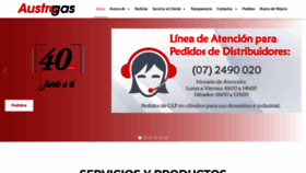 What Austrogas.com.ec website looked like in 2020 (4 years ago)