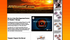 What Allvitaminc.com website looked like in 2020 (4 years ago)