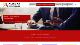 What Allegra.ca website looked like in 2020 (4 years ago)