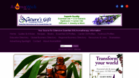 What Aromaweb.com website looked like in 2020 (4 years ago)